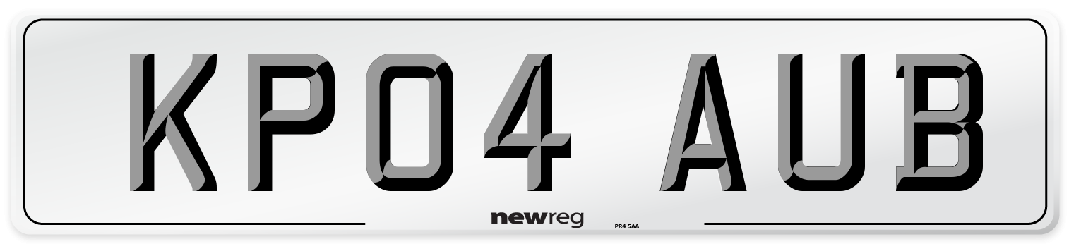KP04 AUB Number Plate from New Reg